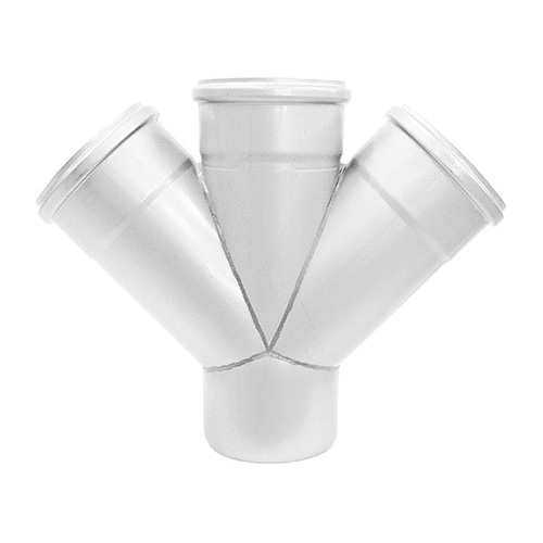 Abflussrohr-Doppelabzweig 45° aus Edelstahl Abflussrohr-Doppelabzweig 45° aus Edelstahl