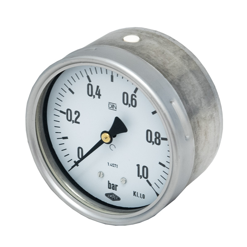 Edelstahlmanometer Ø 100 mm