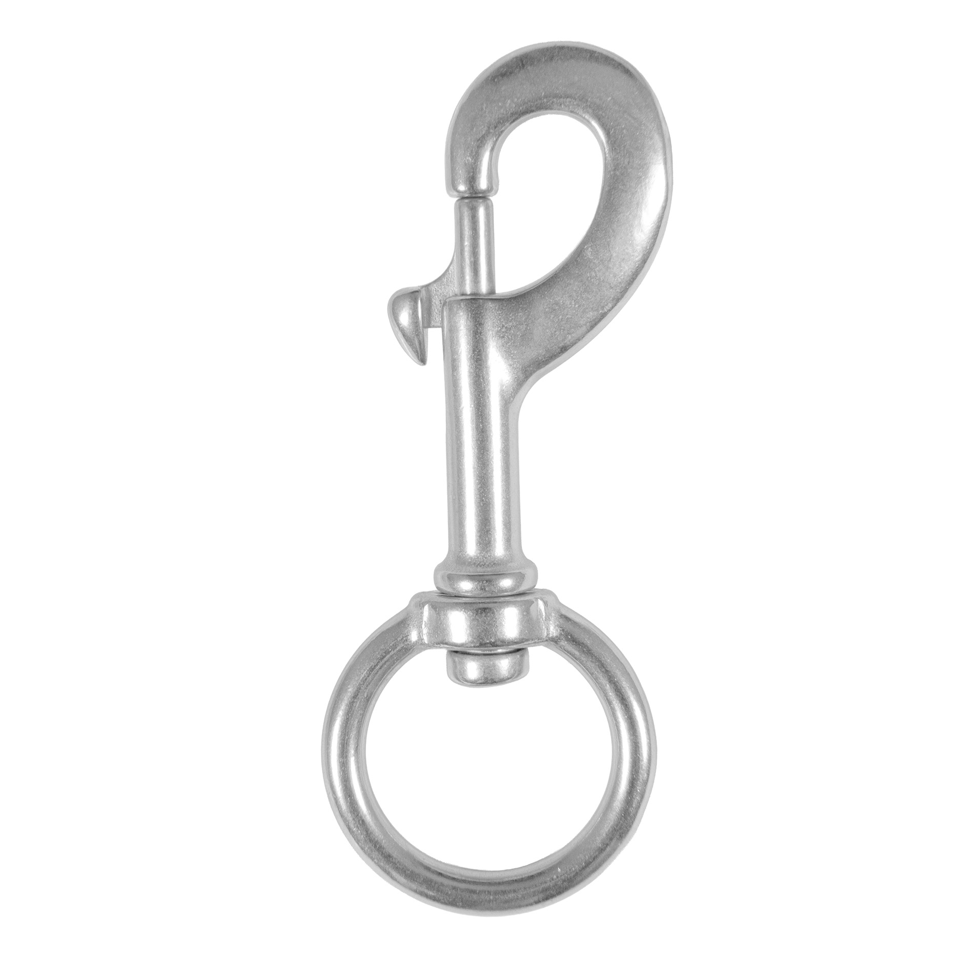 Wirbelkarabiner Länge: 120 mm - aus Edelstahl V4A