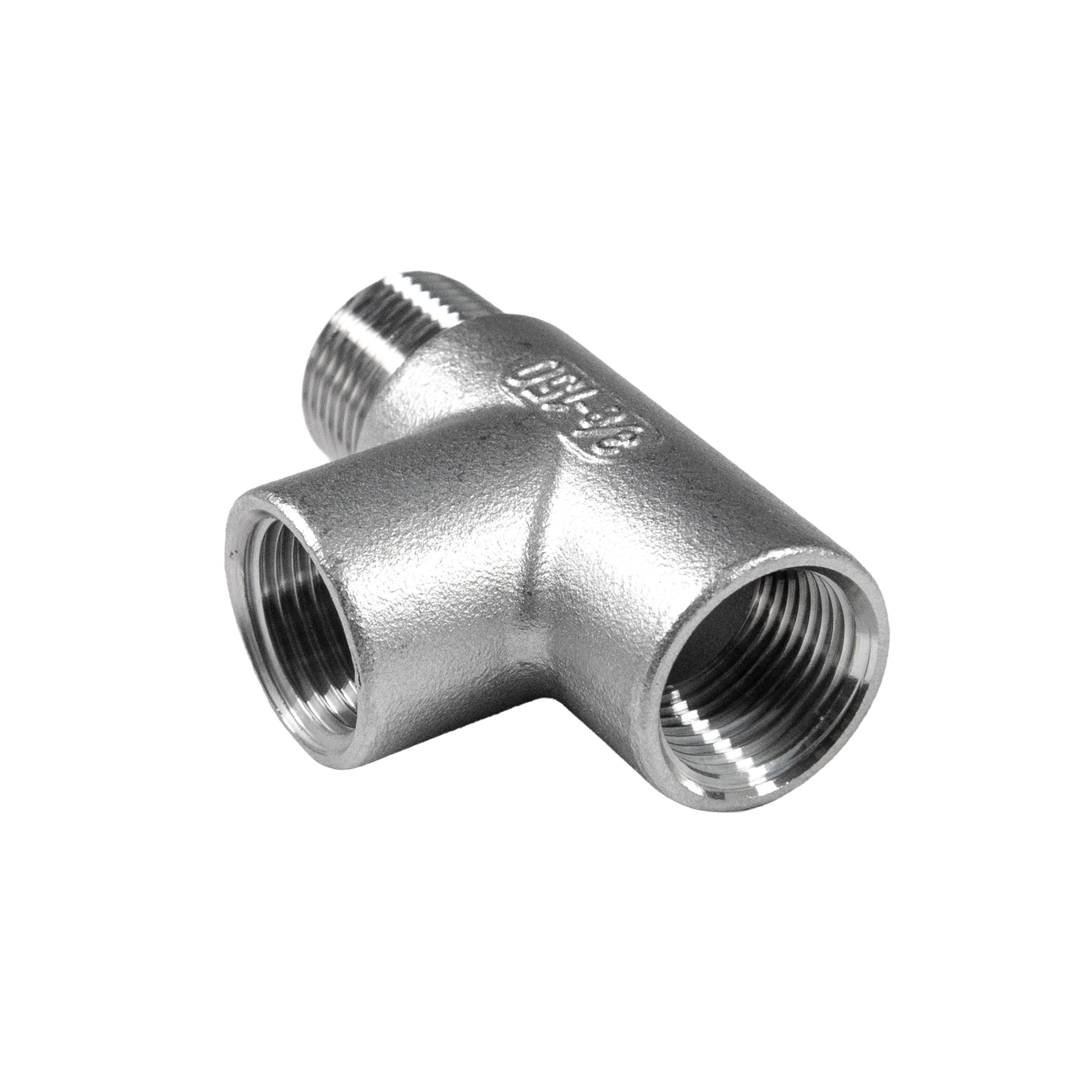 T-Stück, IG-IG-AG 3/8" - Edelstahl V4A