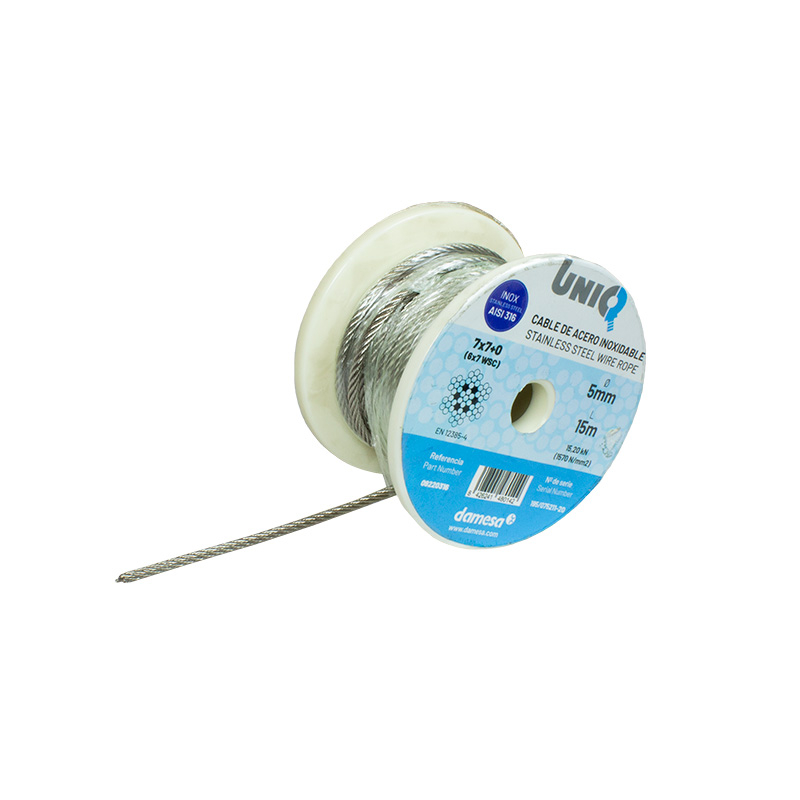 Edelstahl-Seil Ø 6 mm - 100 m