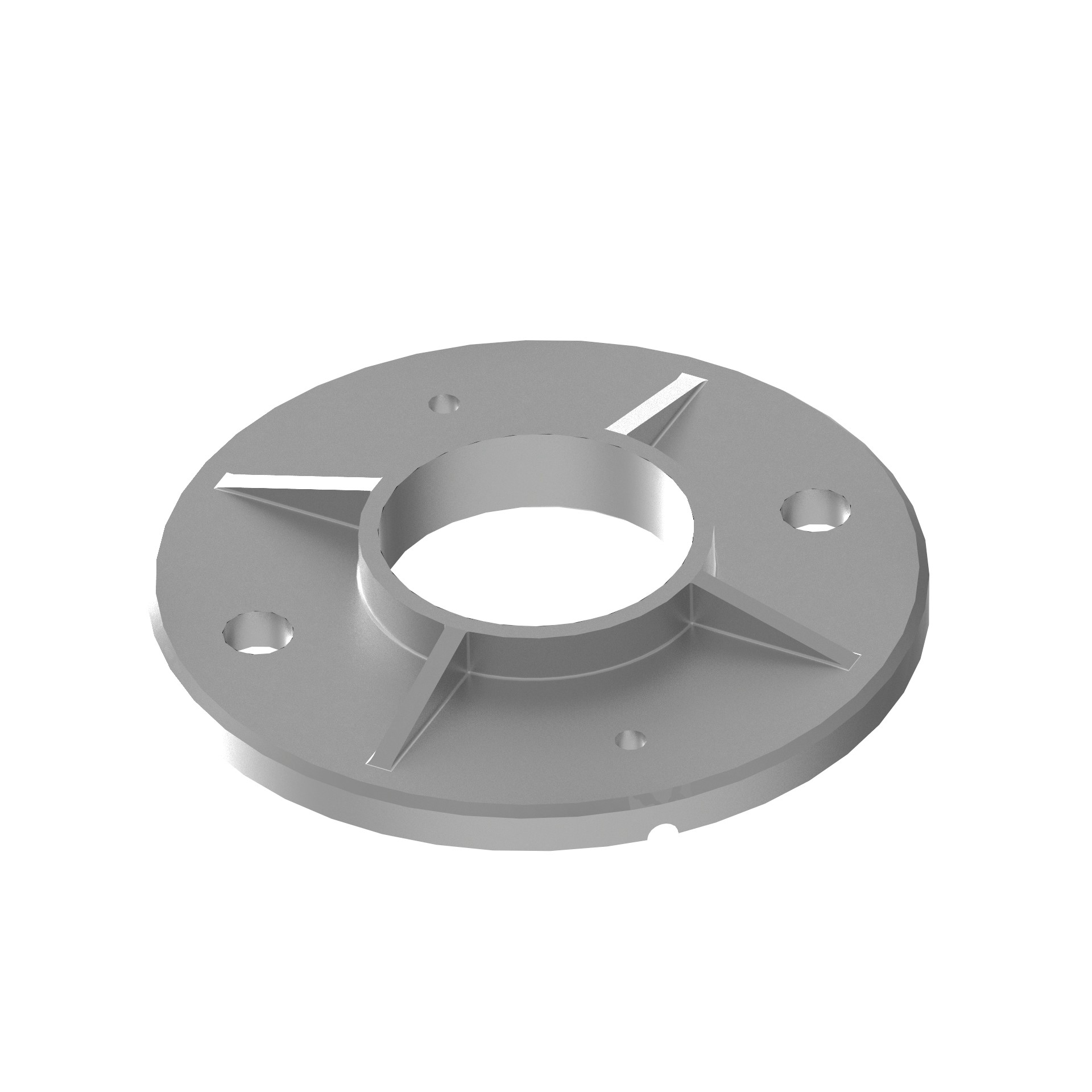Edelstahl Bodenanker für Rohr 42,4/2,0 mm - roh - V2A kaufen