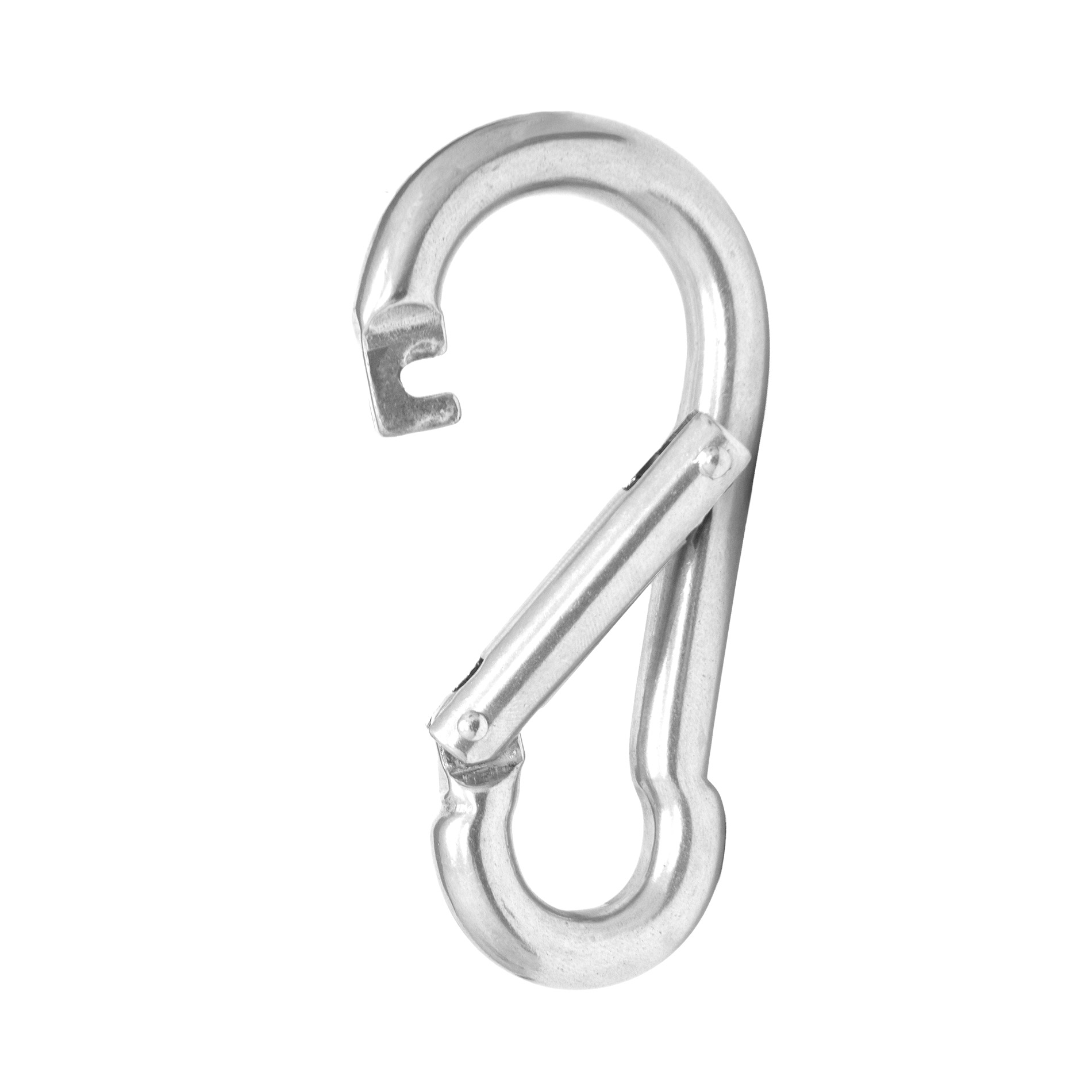 Karabinerhaken mit großer Öffnung 10 x 100 mm - aus Edelstahl
