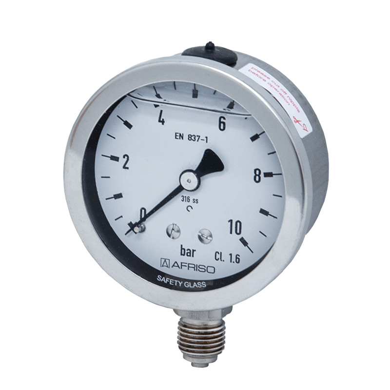 Edelstahlmanometer Ø 100 mm
