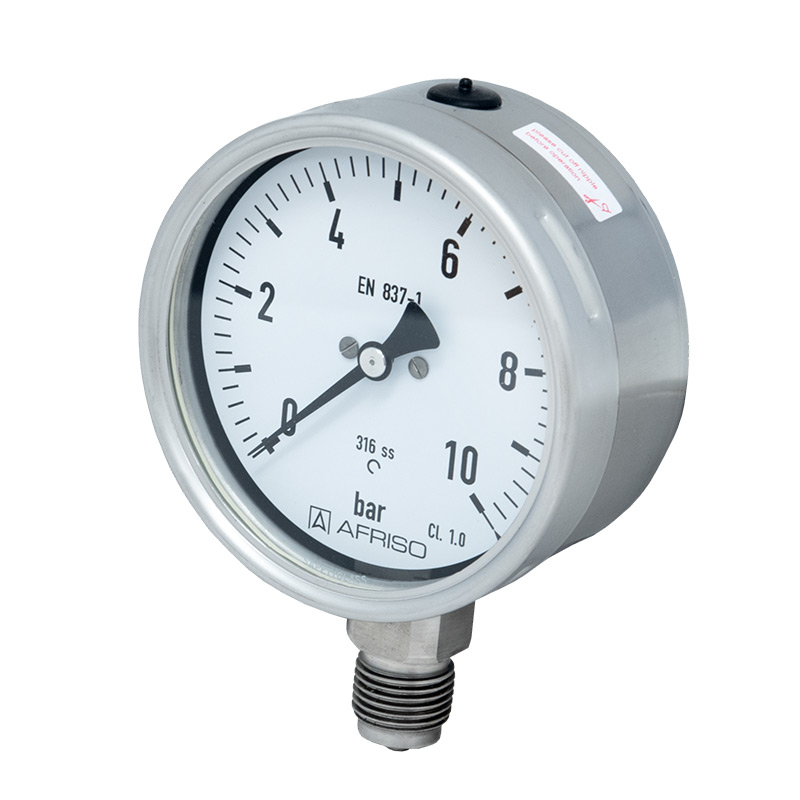 Edelstahlmanometer Ø 100 mm