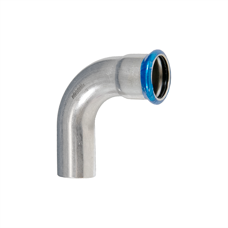 Bogen 90° Innen/Außen Edelstahl V4A, M-Kontur
