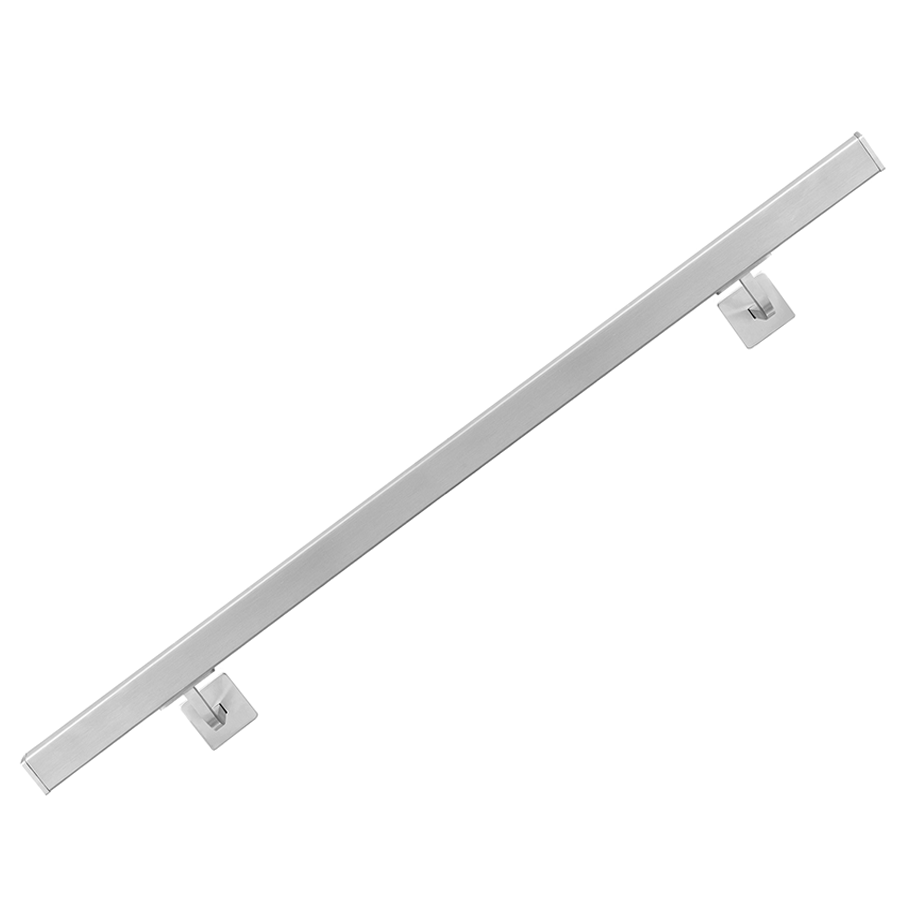 Handlauf Pure, Edelstahl, Länge: 1,50 m 40 x 40 mm, geschliffen