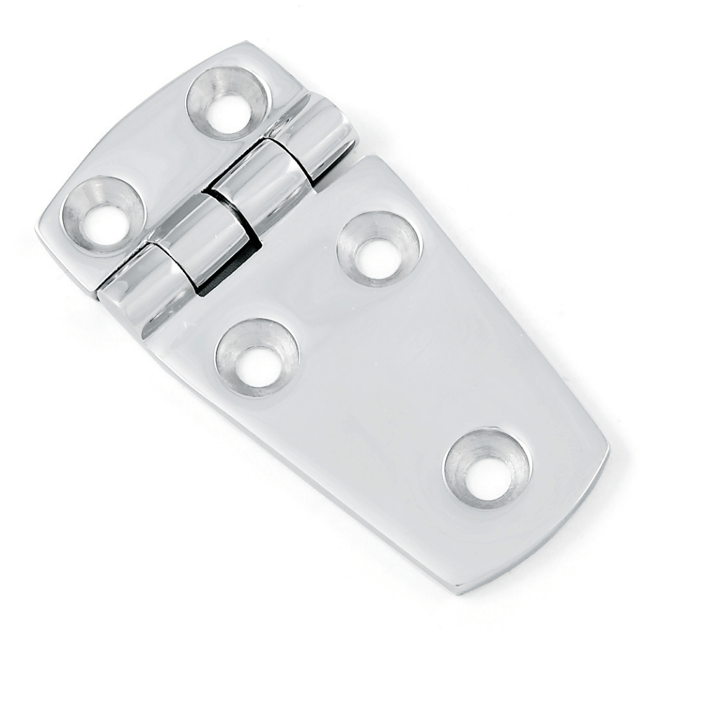 Scharnier asymmetrisch 73x38 mm Edelstahl V4A