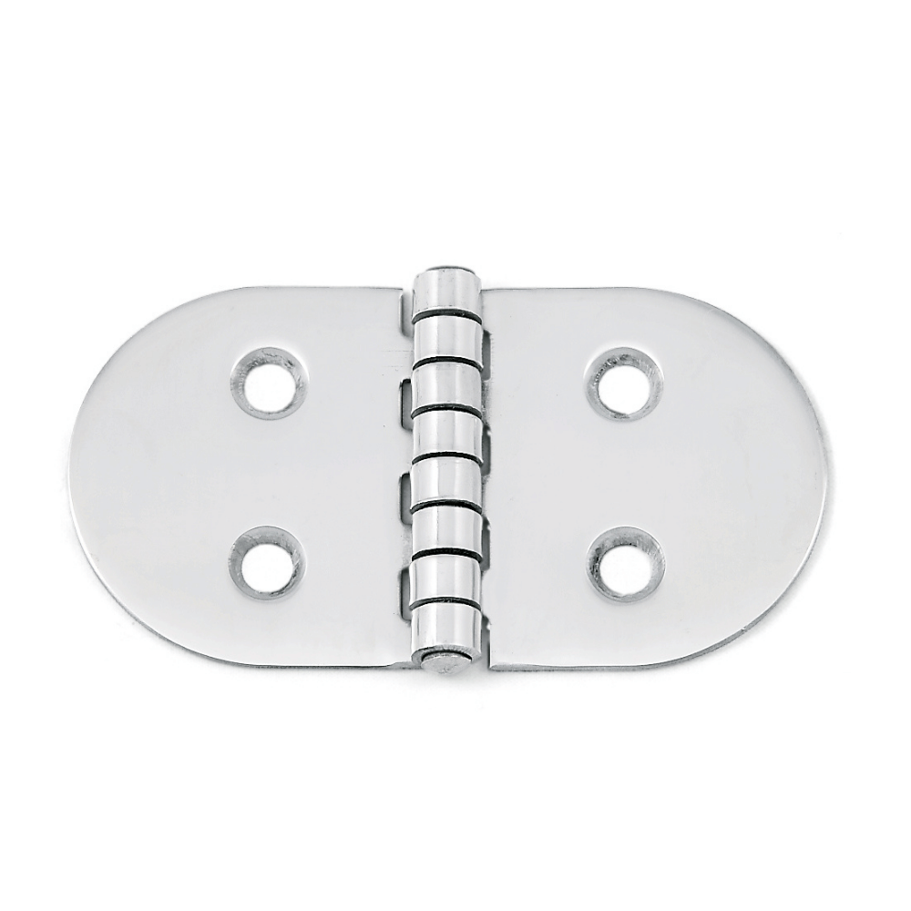 Scharnier 47x30x1,5 mm oval - Edelstahl V2A