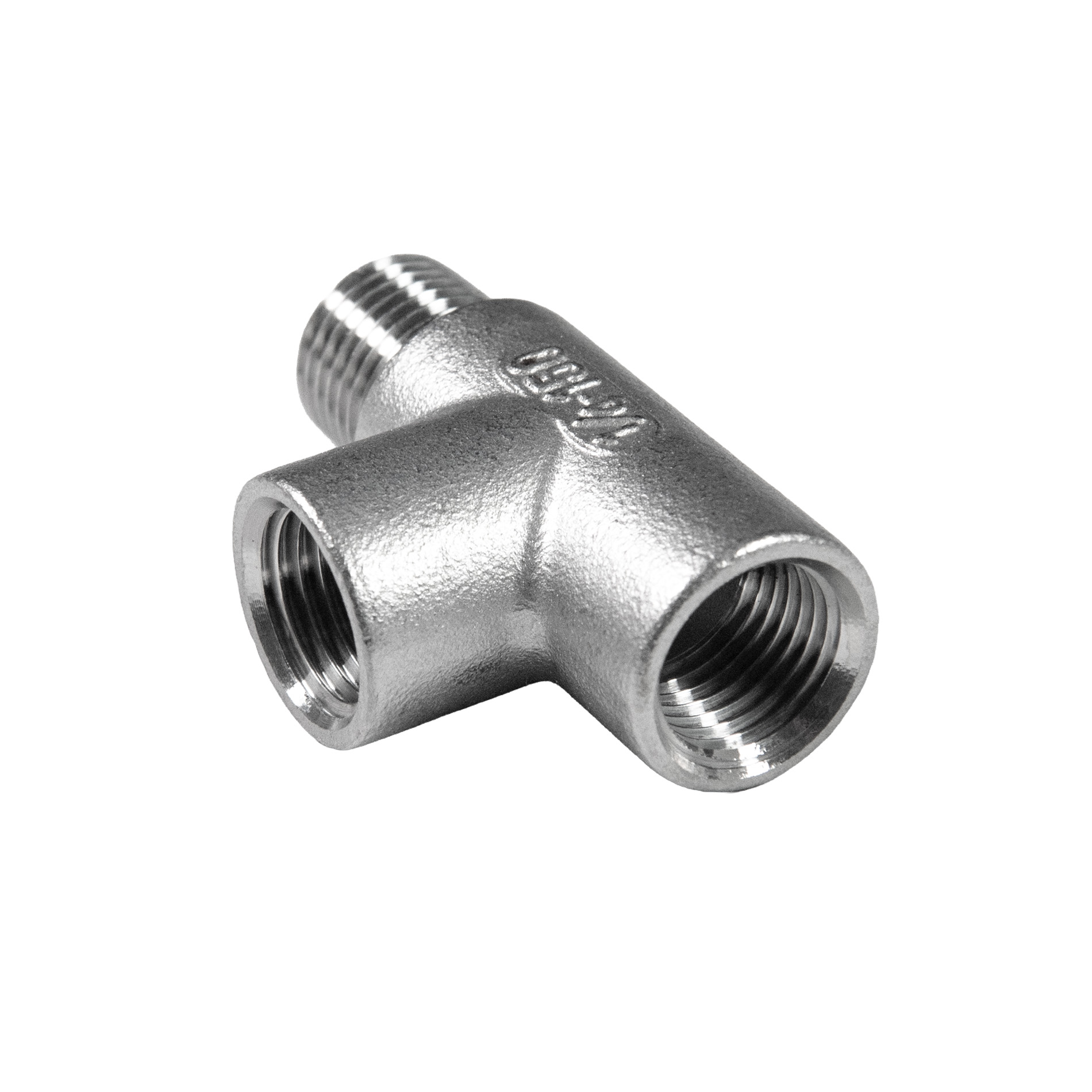 T-Stück, IG-IG-AG 1/4" - Edelstahl V4A