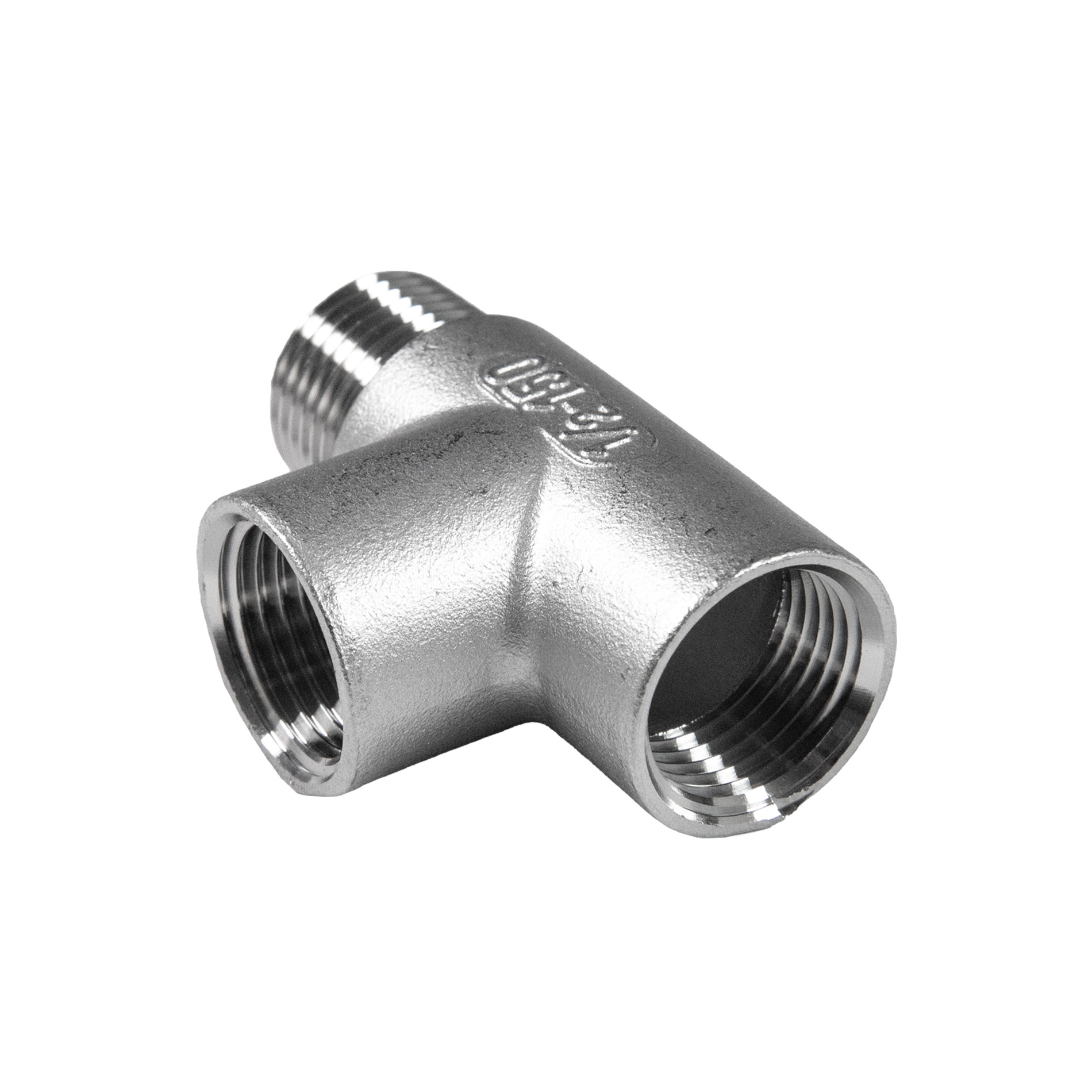 T-Stück, IG-IG-AG 1/2" - Edelstahl V4A