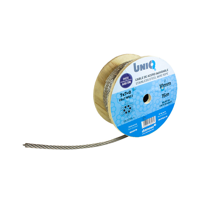 Edelstahl-Seil Ø 8 mm - 25 m V4A - 7x7