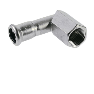 Übergangswinkel 90° mit Innengewinde Edelstahl V4A, M-Kontur Übergangswinkel 90° mit Innengewinde Edelstahl V4A, M-Kontur