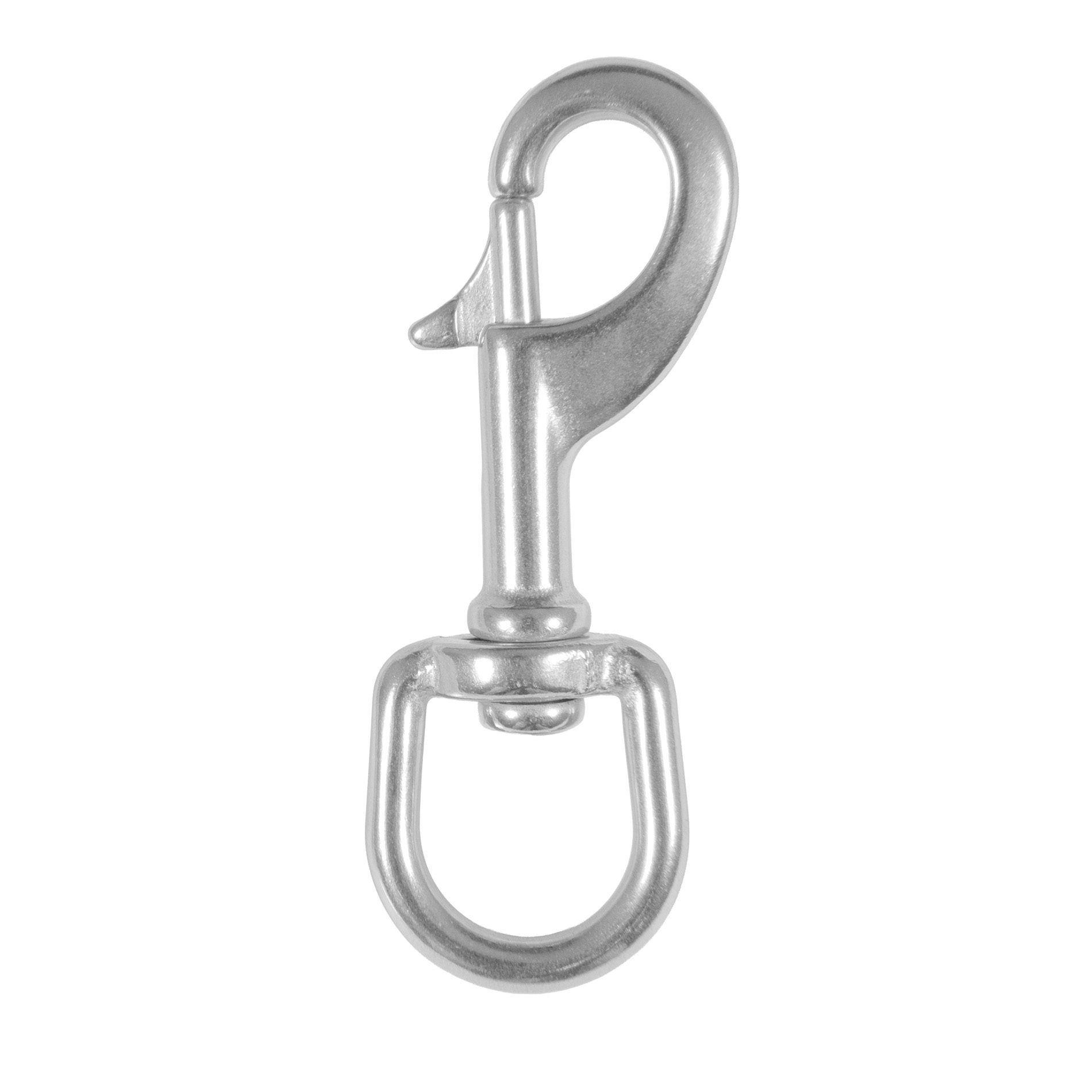 Wirbelkarabiner Länge: 90 mm - aus Edelstahl V4A