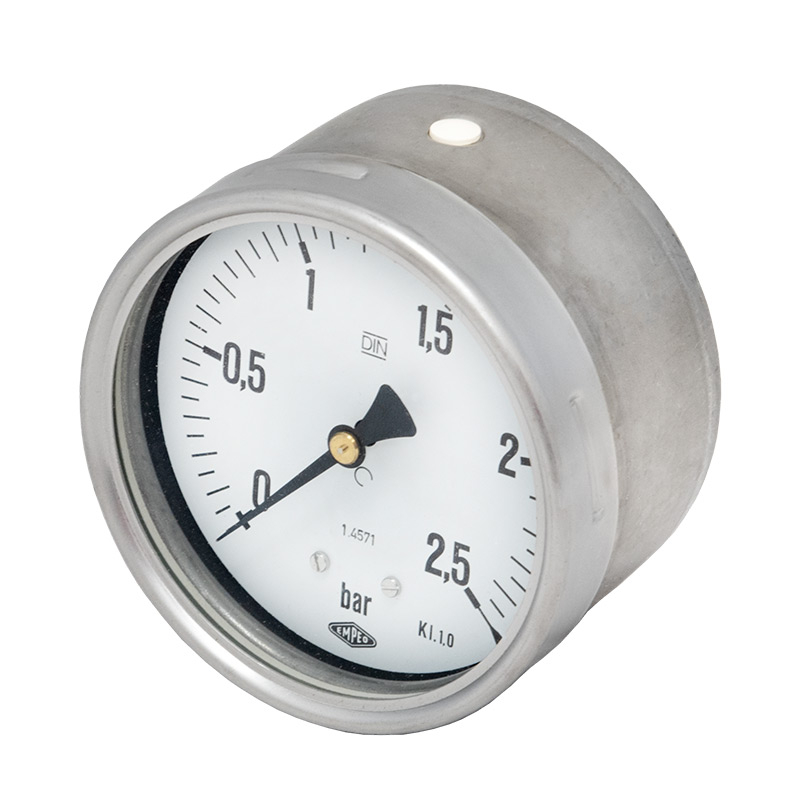 Edelstahlmanometer Ø 100 mm