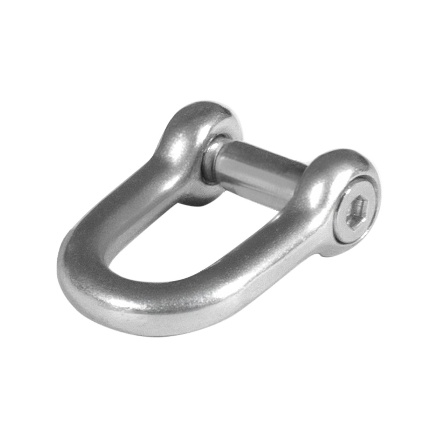 Edelstahlschäkel mit Inbus-Bolzen (V4A)