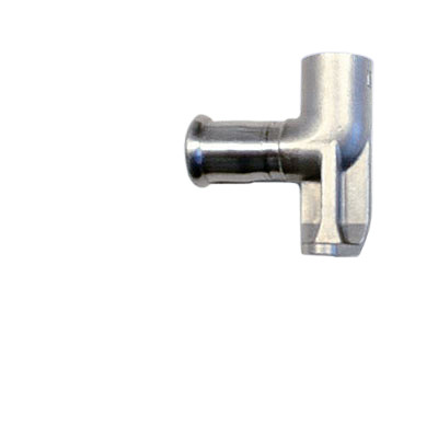 Deckenwinkel 90° lang mit Innengewinde Edelstahl V4A, M-Kontur