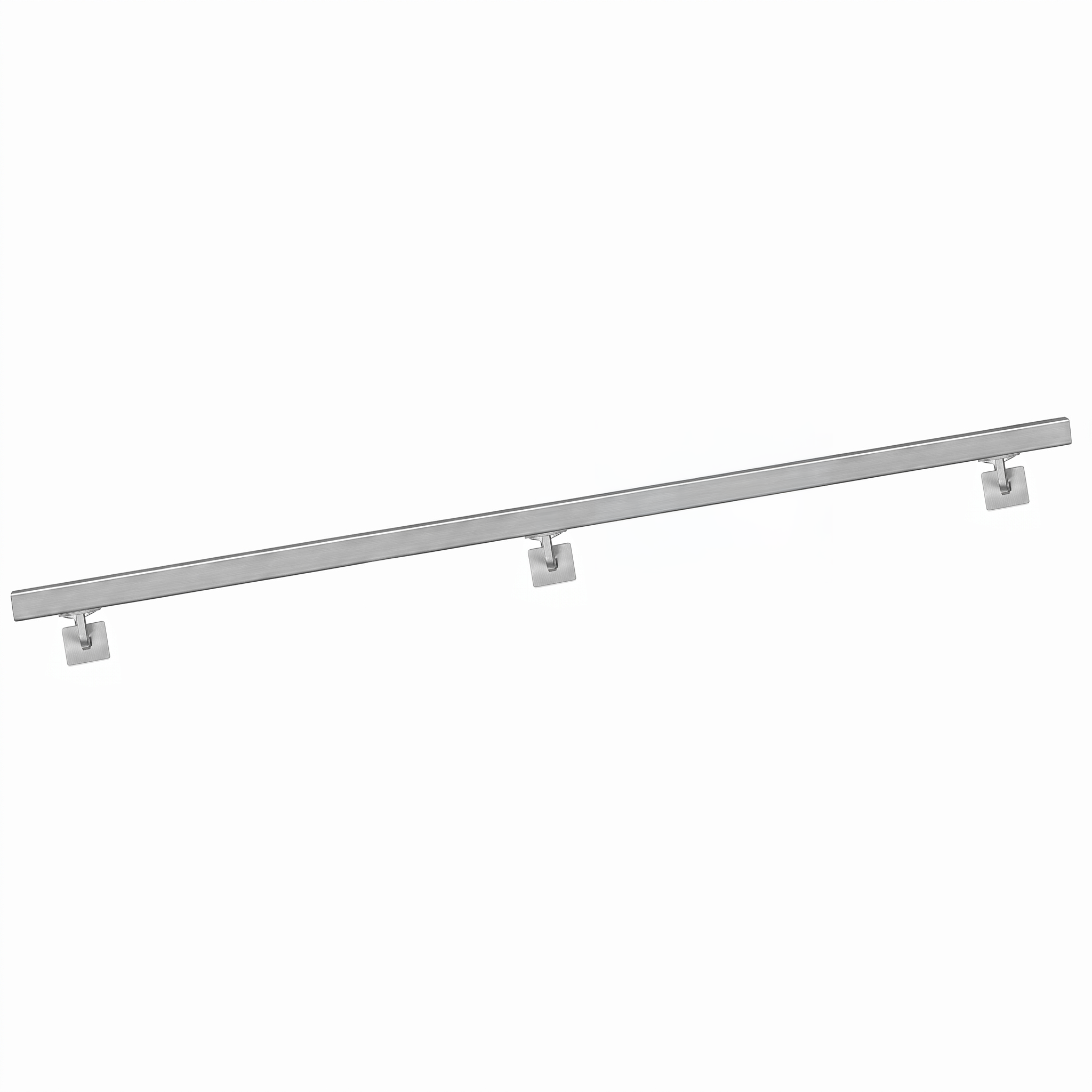 Handlauf Pure, Edelstahl, Länge: 2,00 m 40 x 40 mm, geschliffen