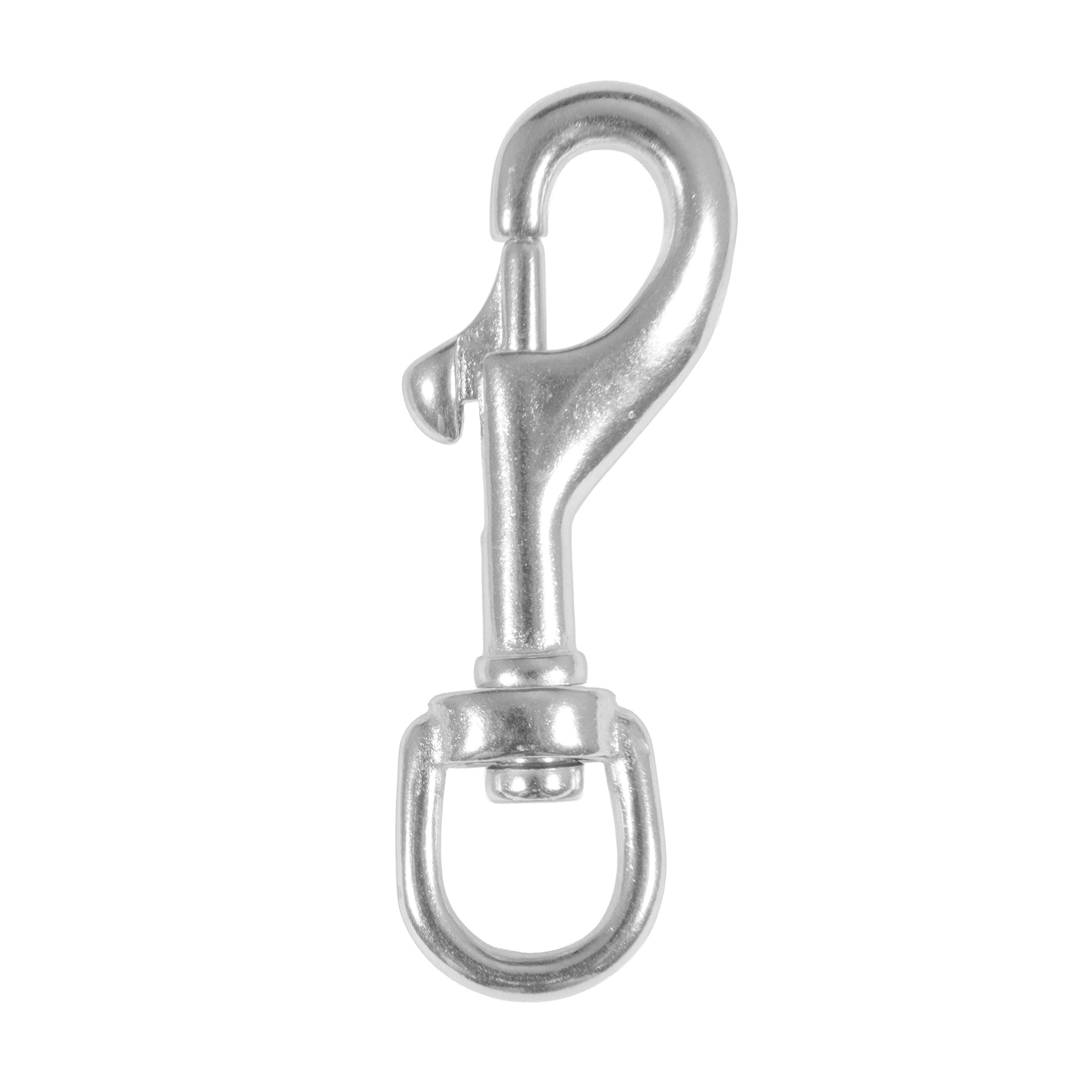 Wirbelkarabiner Länge: 80 mm - aus Edelstahl V4A