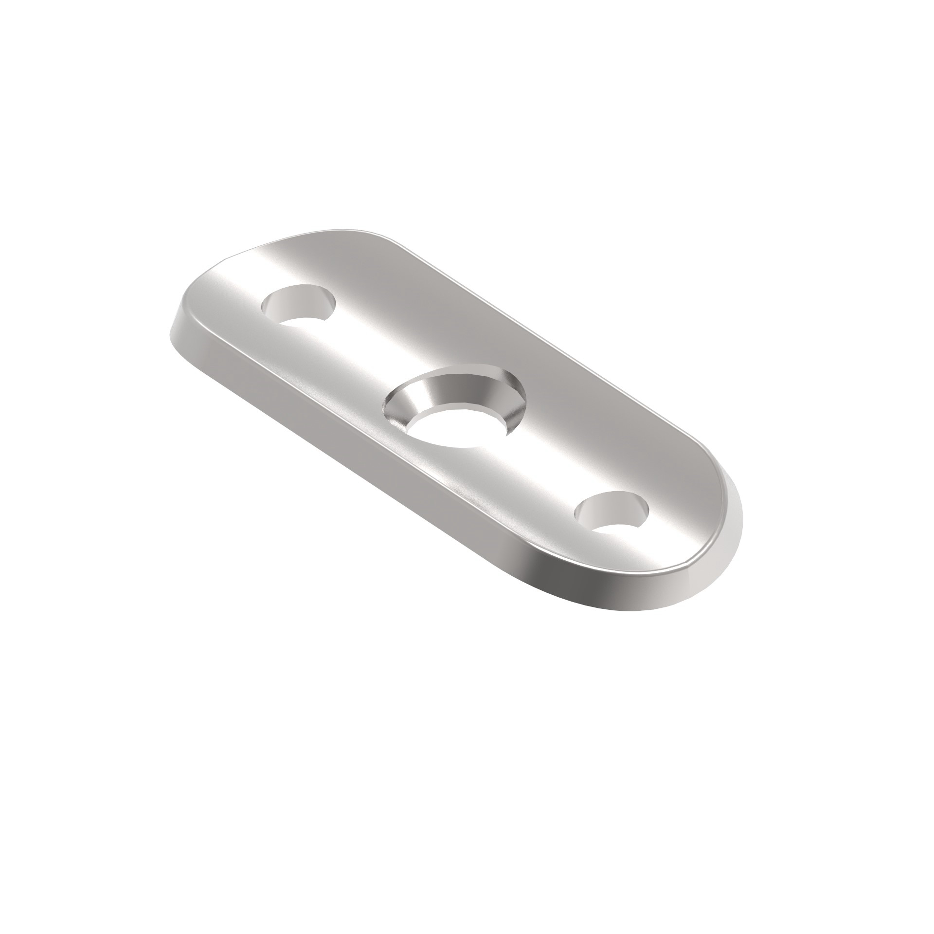 Handlaufanschlussplatte für Rundrohre 42,4 mm