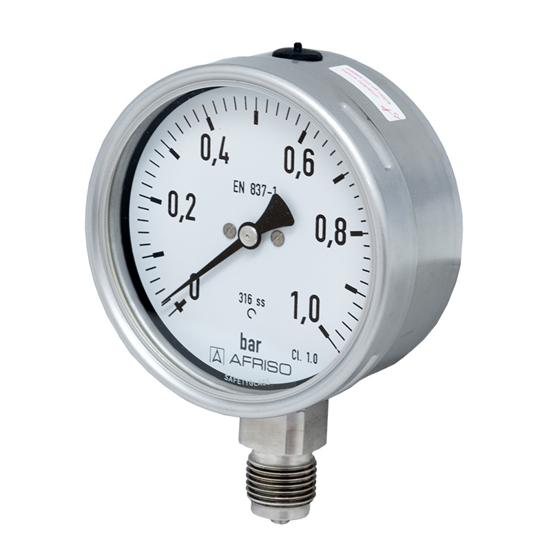 Edelstahlmanometer Ø 100 mm