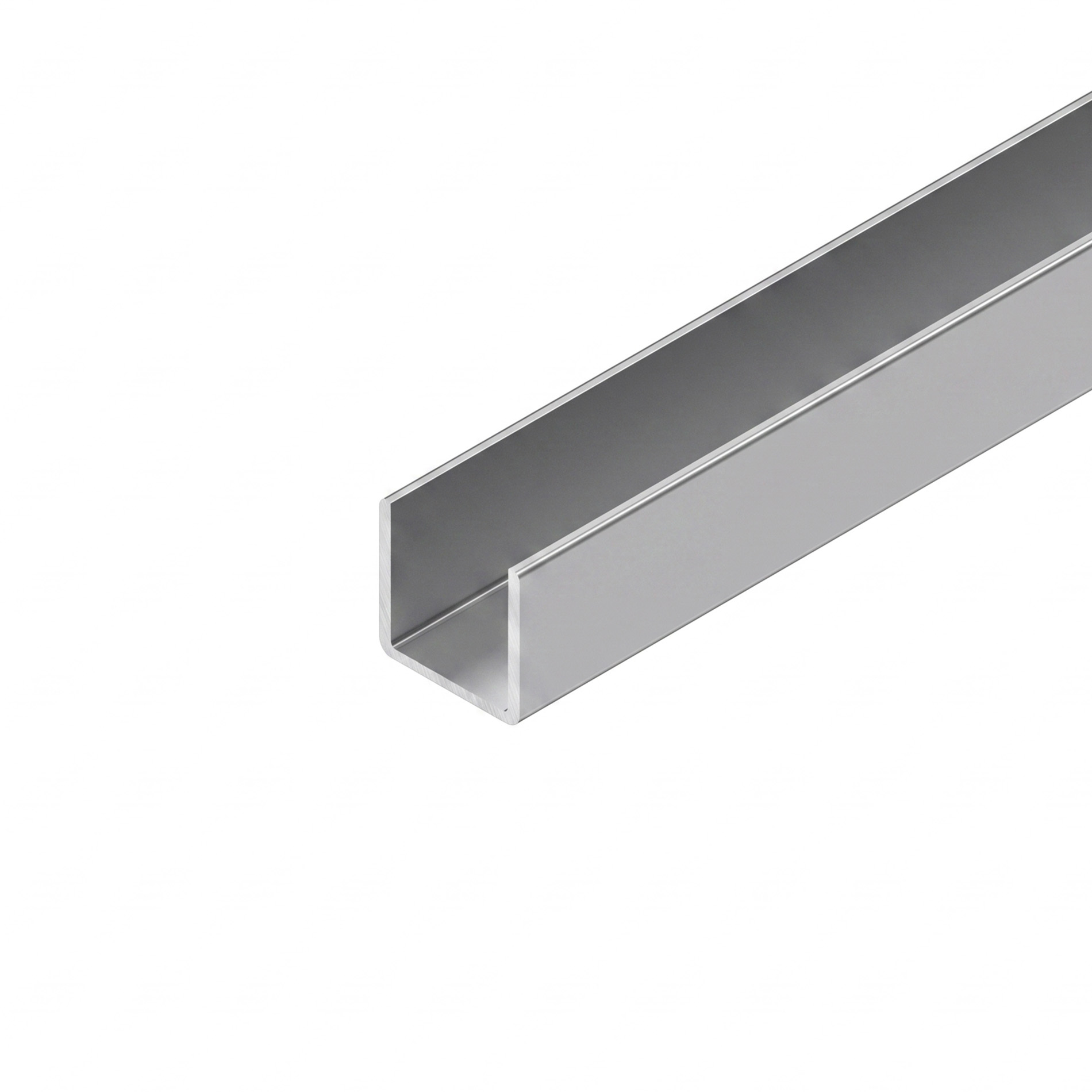 U-Profil 20x20x20x2 mm Länge: 1 m - Material: AlMgSI0,5