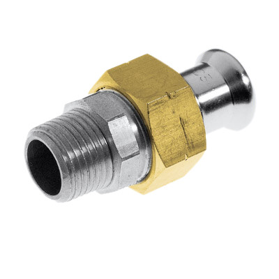 Übergangsverschraubung mit AG Edelstahl V4A, M-Kontur Übergangsverschraubung mit AG Edelstahl V4A, M-Kontur