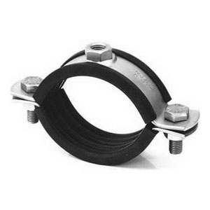 Rohrschelle ROBUST (V4A) mit Gummieinlage