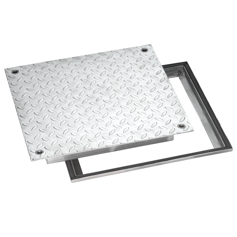 Schachtabdeckung 600 x 600 aus Edelstahl