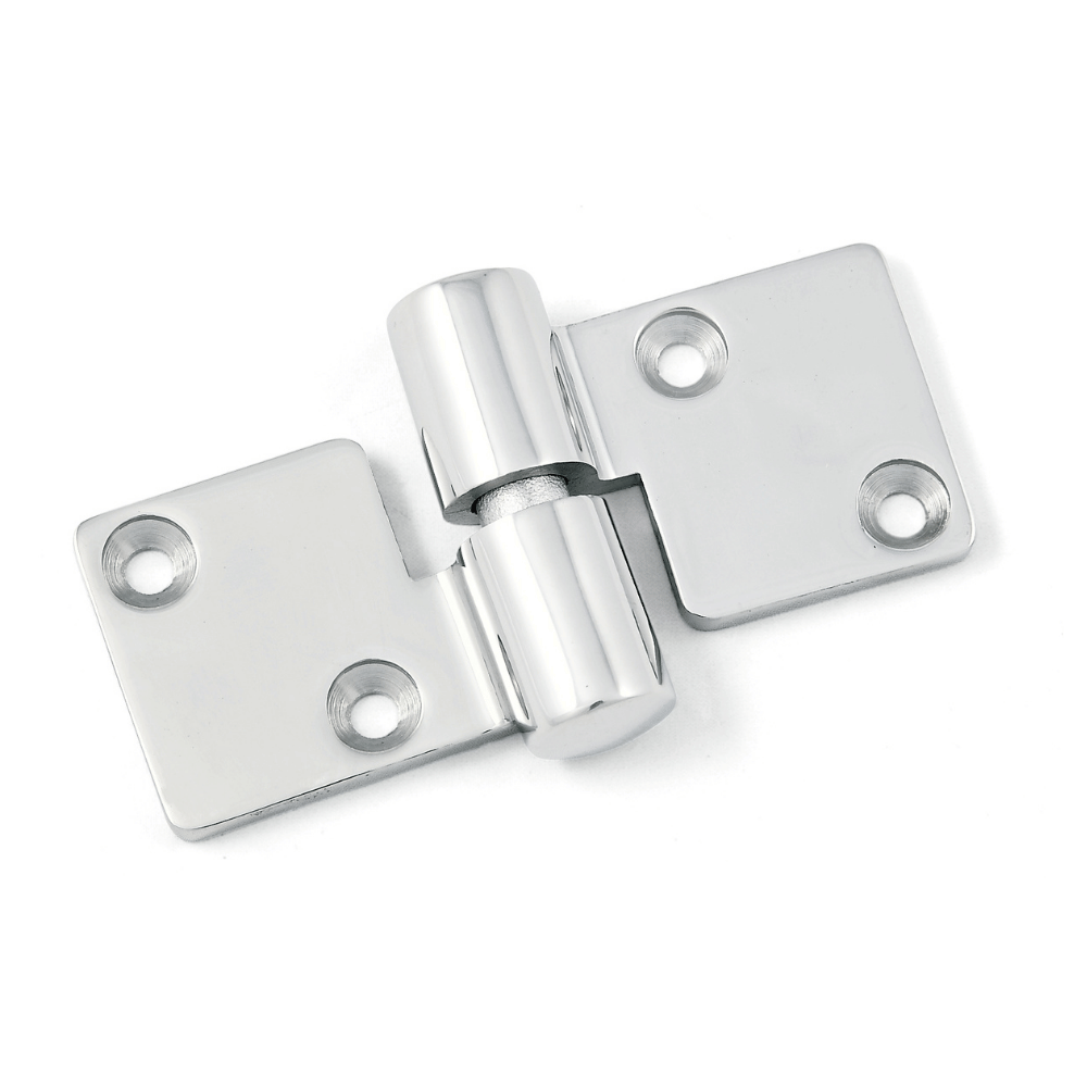 2-teiliges Scharnier 92x36 mm Edelstahl (V4A) - rechtsseitig