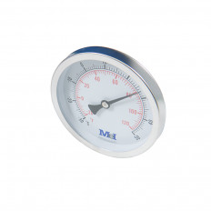 Edelstahlthermometer (V2A) Ø 100 mm, 50 mm Länge