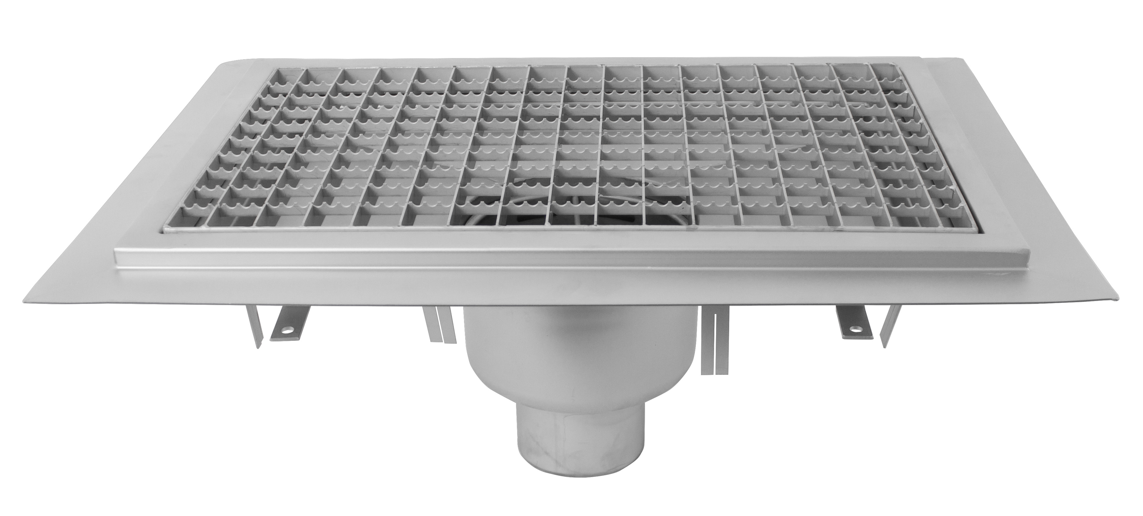 Bodenwanne 500 x 1000 mm aus Edelstahl