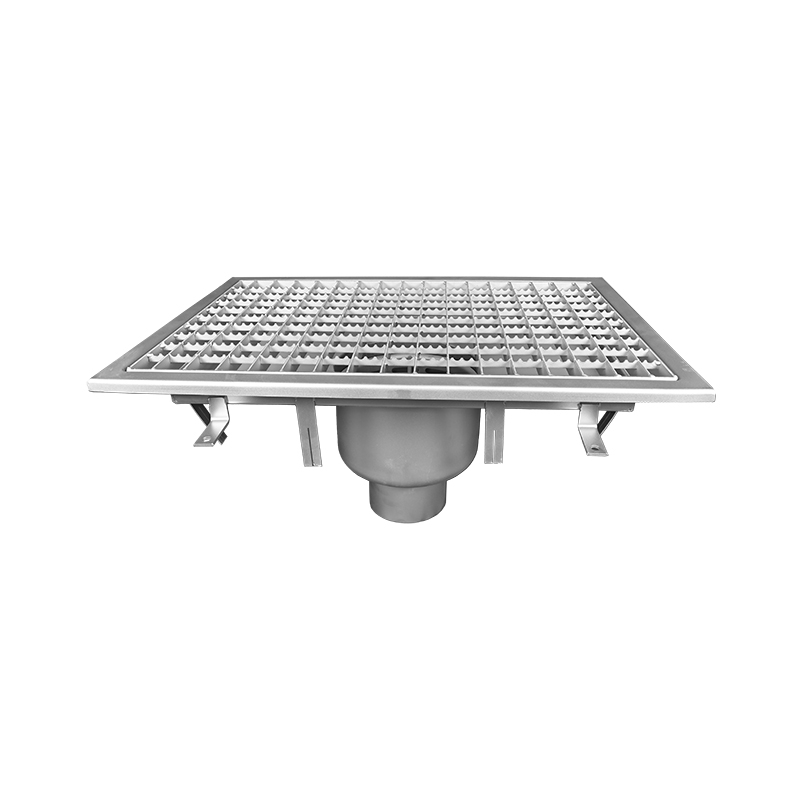 Bodenwanne 500 x 500 mm aus Edelstahl