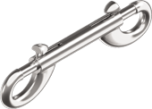 Doppelkarabiner Länge: 100 mm - aus Edelstahl (V4A)