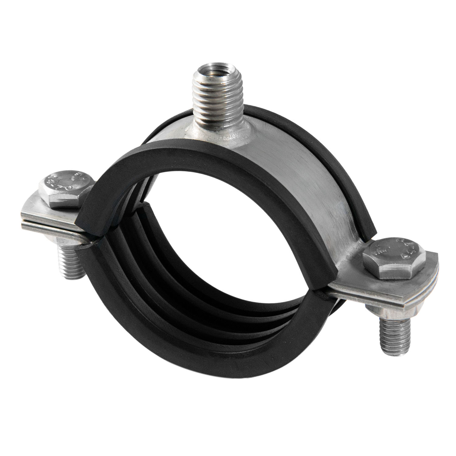 Rohrschelle ROBUST (V4A) mit Gummieinlage