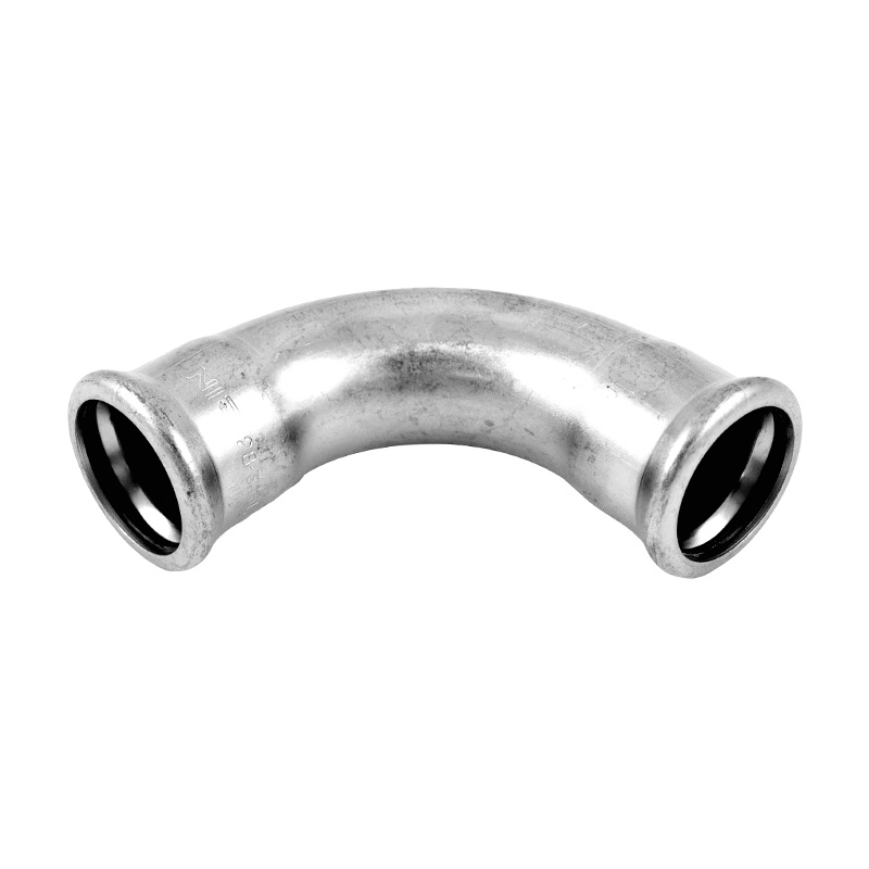 Bogen 90° Innen/Innen Edelstahl V4A, M-Kontur