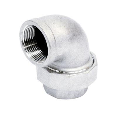 Winkelverschraubung 90°, flach, innen-innen-Gew. Edelstahl Winkelverschraubung 90°, flach, innen-innen-Gew. Edelstahl